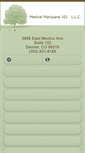 Mobile Screenshot of medicalmarijuana101.com